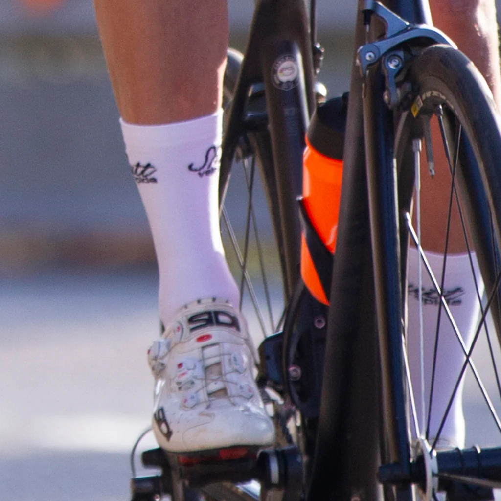 White Cycling Socks - Image 4